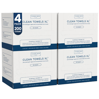 CLEAN SKIN CLUB serviettes nettoyantes XL paquet de 200 serviettes