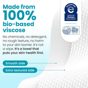 CLEAN SKIN CLUB serviettes sur fond blanc