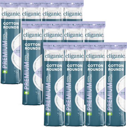 Cliganic ronds de coton premium 1200 compte vue avant
