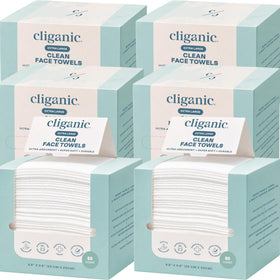 Cliganic Serviettes Nettoyantes Visage XL, boîte de 300 unités