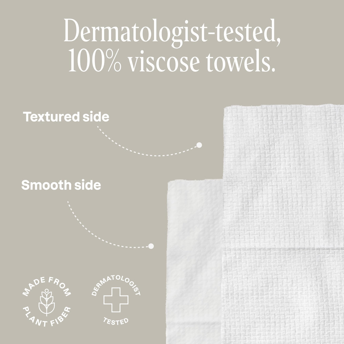 Cliganic Serviettes Nettoyantes Visage XL, texture douce et absorbante