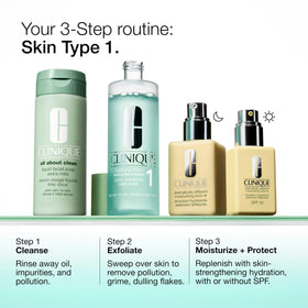 Clinique Clarifying Lotion 1 en usage sur le visage