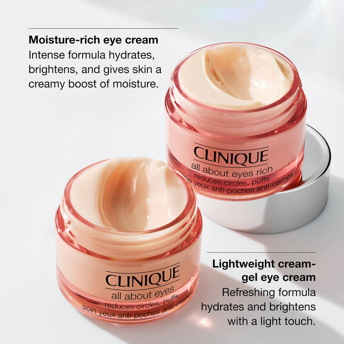 Clinique Crème Contour des Yeux Riche 30ml application sur peau