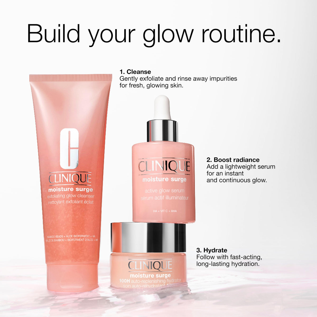 Clinique gel nettoyant exfoliant avec bioferment d'aloe vera