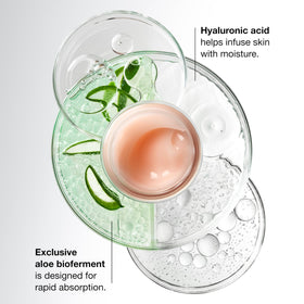 Clinique Moisture Surge 100H dans un environnement de voyage