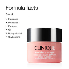 Clinique Moisture Surge Hydratant SPF 28 avec ingrédients
