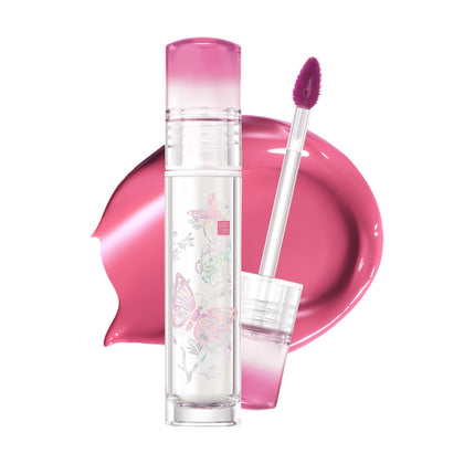 CLIO Crystal Glam Tint 033 Pearl Butterfly Mauve devant avec brillance