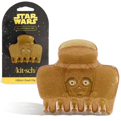 Clip à cheveux C-3PO de Kitsch avec finition dorée