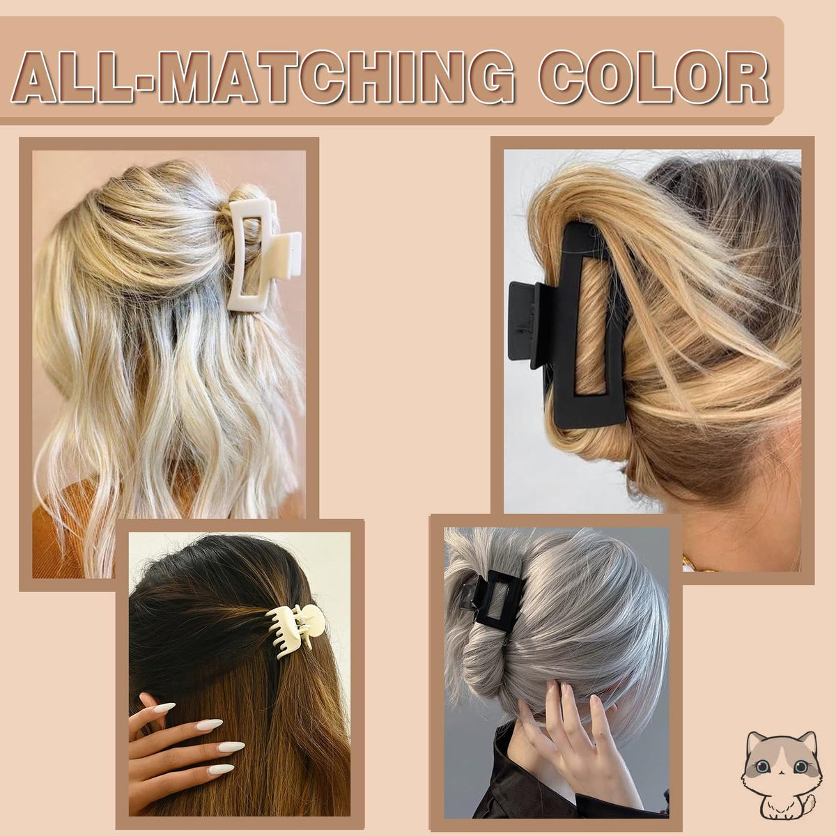 Clip à cheveux FDBJulyy en utilisation pendant le maquillage