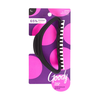 Clip à cheveux GOODY XL noir vue avant avec design SlideProof