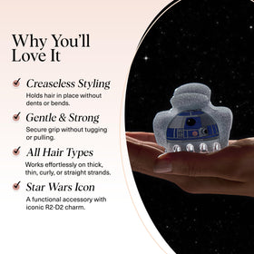 Clip à cheveux Kitsch R2-D2 en situation