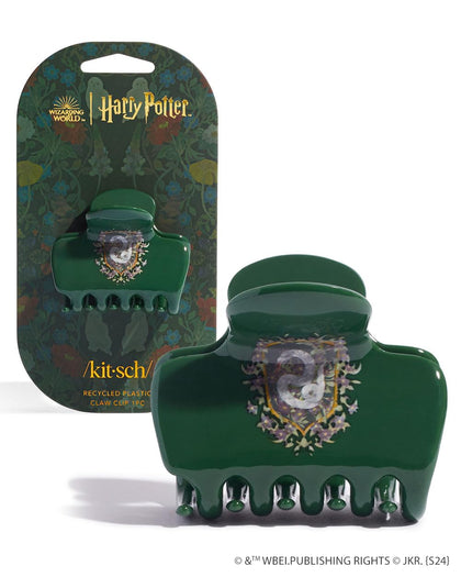 Clip à cheveux Kitsch Slytherin vue avant avec blason serpent