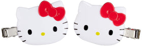 Clip à frange Hello Kitty rouge, vue de face
