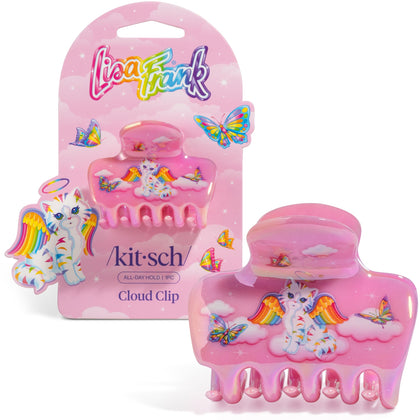 Clip cheveux Cloud Lisa Frank x Kitsch Angel Kitty vue de face