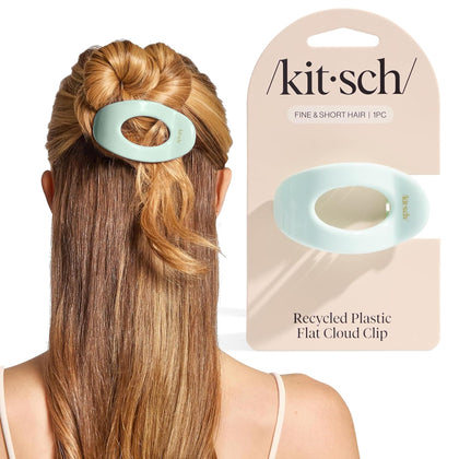 Clip de cheveux plat Kitsch couleur sage leaf vue de face