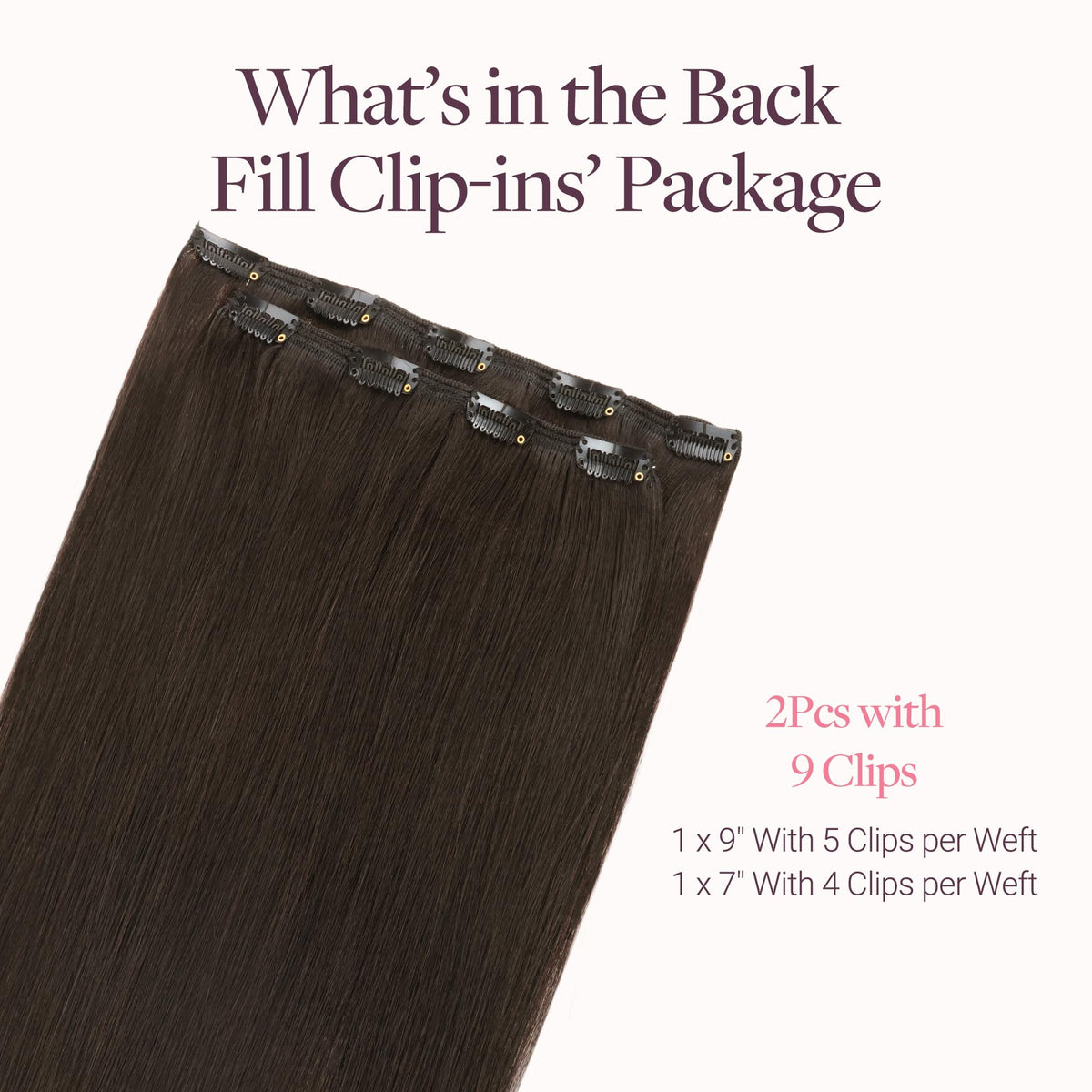 Clip de fixation des extensions GOO GOO en cheveux humains