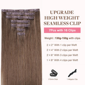 Clip des extensions capillaires GOO GOO avec design PU et silicone