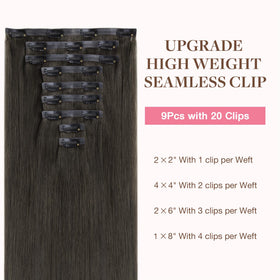 Clip des extensions de cheveux GOO GOO avec design en silicone