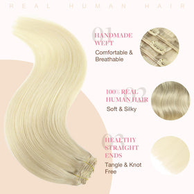 Clip en extensions de cheveux humains GOO GOO