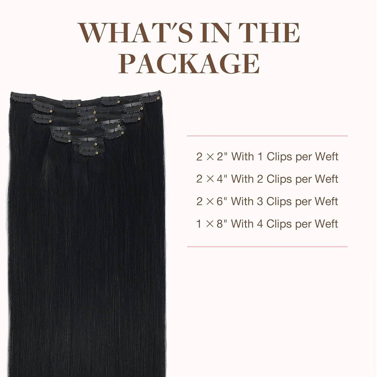 Clip en silicone de haute qualité des extensions GOO GOO