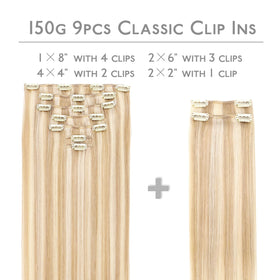 Clip en silicone des extensions capillaires Wennalife