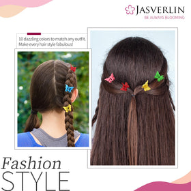 Clip papillon JASVERLIN rose avec d'autres clips
