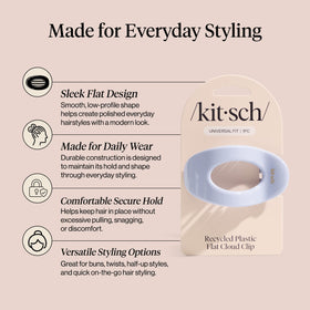 Clip plat Kitsch Hydrangea Breeze avec des cheveux bouclés