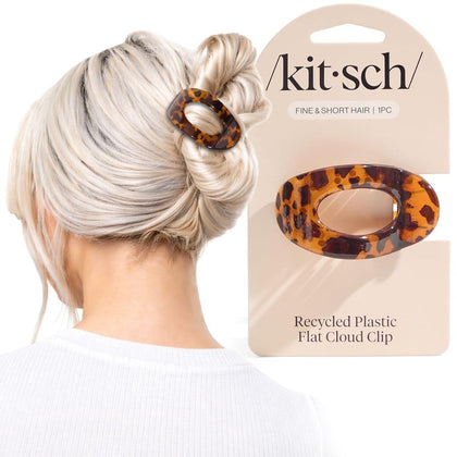 Clip plat tortoise Kitsch vue de face