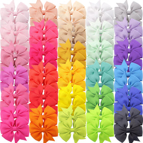 Clips à cheveux Babymatch 60 pièces avec rubans colorés