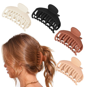 Clips à cheveux DEEKA 4 pièces en couleur mate