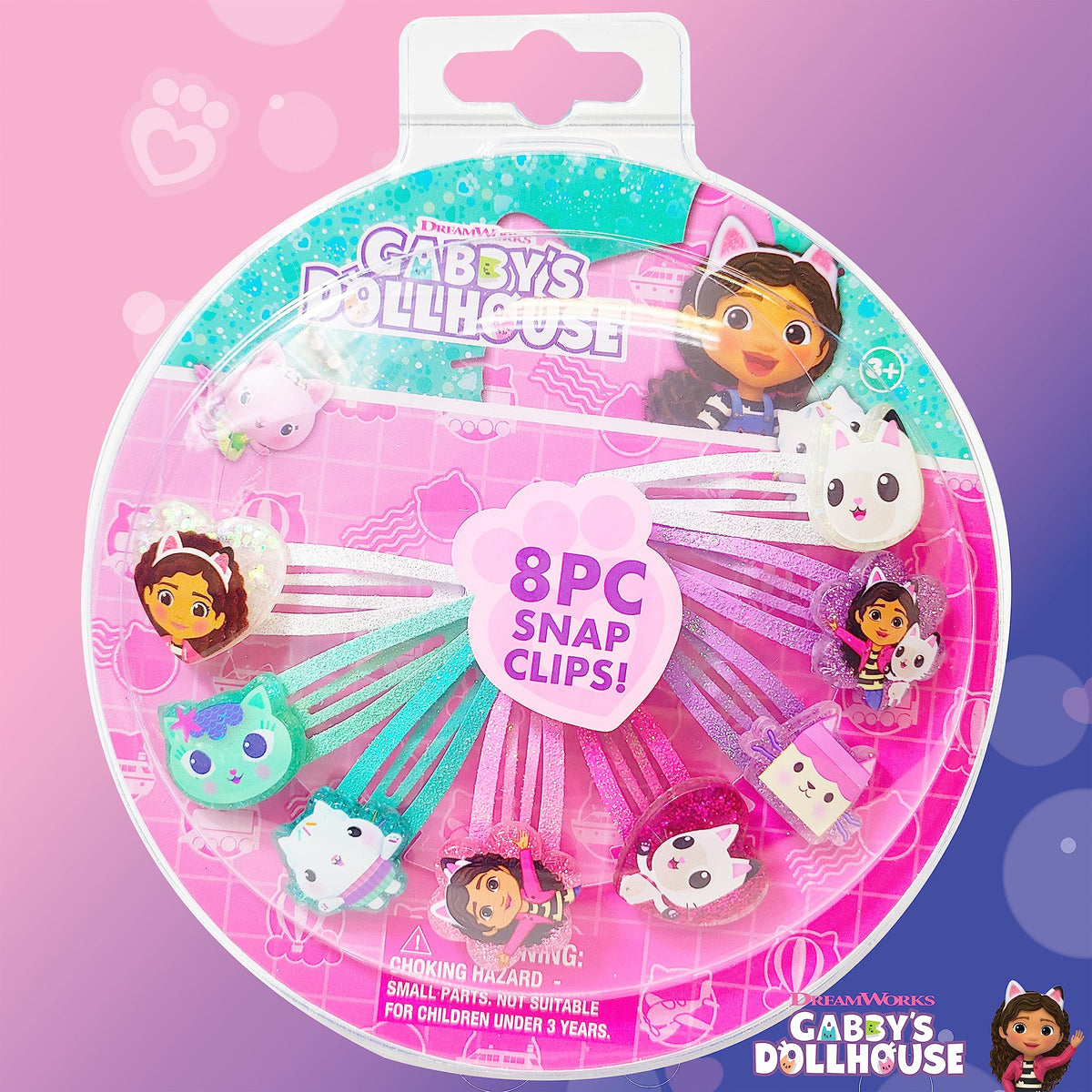 Clips à cheveux Gabby's Dollhouse, couleurs variées
