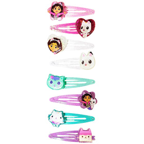 Clips à cheveux Gabby's Dollhouse en utilisation sur une coiffure d'enfant