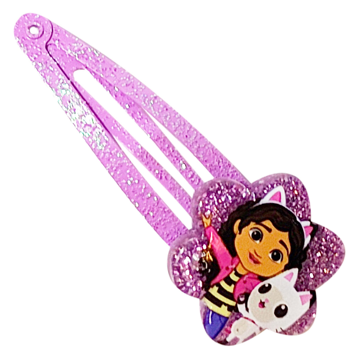 Clips à cheveux Gabby's Dollhouse, mise en scène avec des accessoires de coiffure