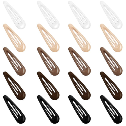 Clips à cheveux GKETN goutte d'eau en couleur mixte, vue de face
