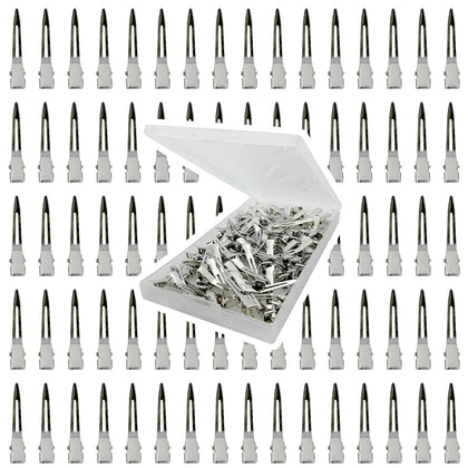 Clips à cheveux HiJeaton argentés dans leur boîte de rangement