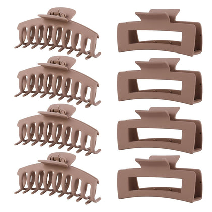 Clips à cheveux LuSeren marron clair vue de face