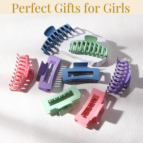 Clips à cheveux LuSeren pastel sur un fond coloré