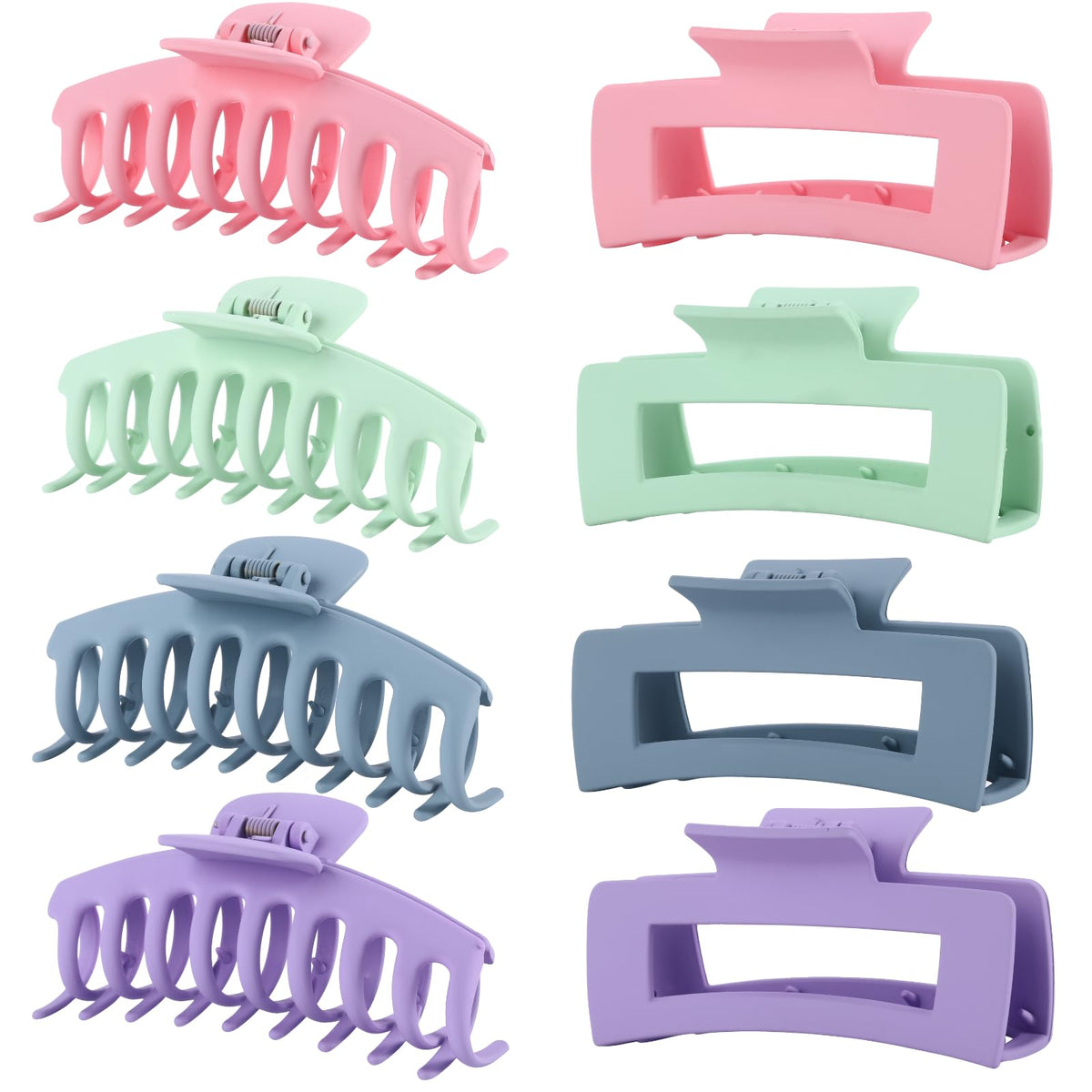 Clips à cheveux LuSeren pastel vert clair, vue de face