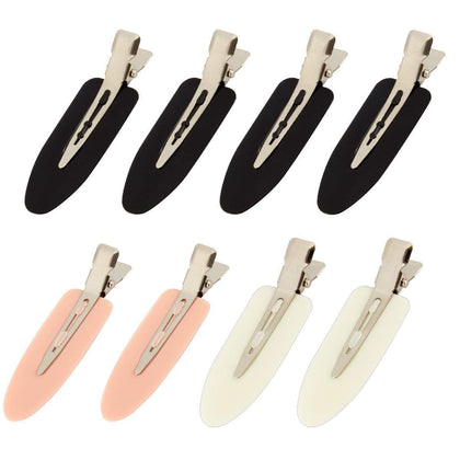 Clips à cheveux MADHOLLY 8 pièces, noir, blanc et rose, vue de face