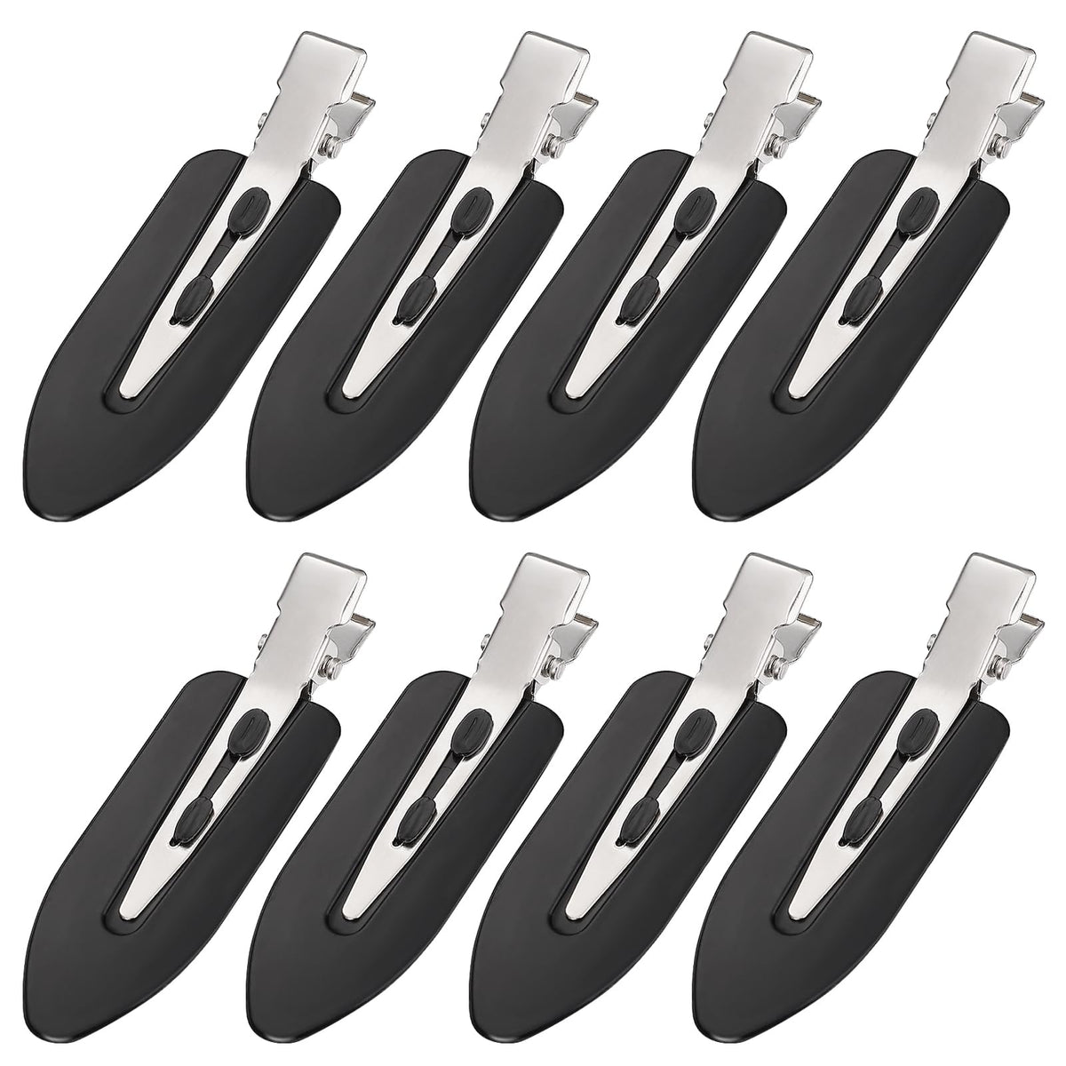 Clips à cheveux MADHOLLY noirs, vue de face