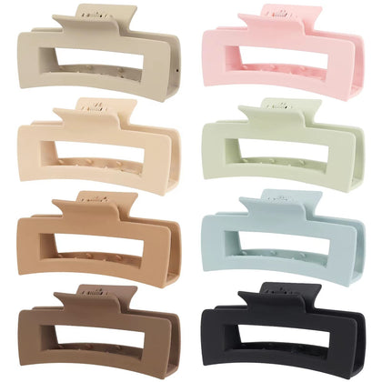 Clips à cheveux Mandydov 4,1 pouces vue de face en couleur beige
