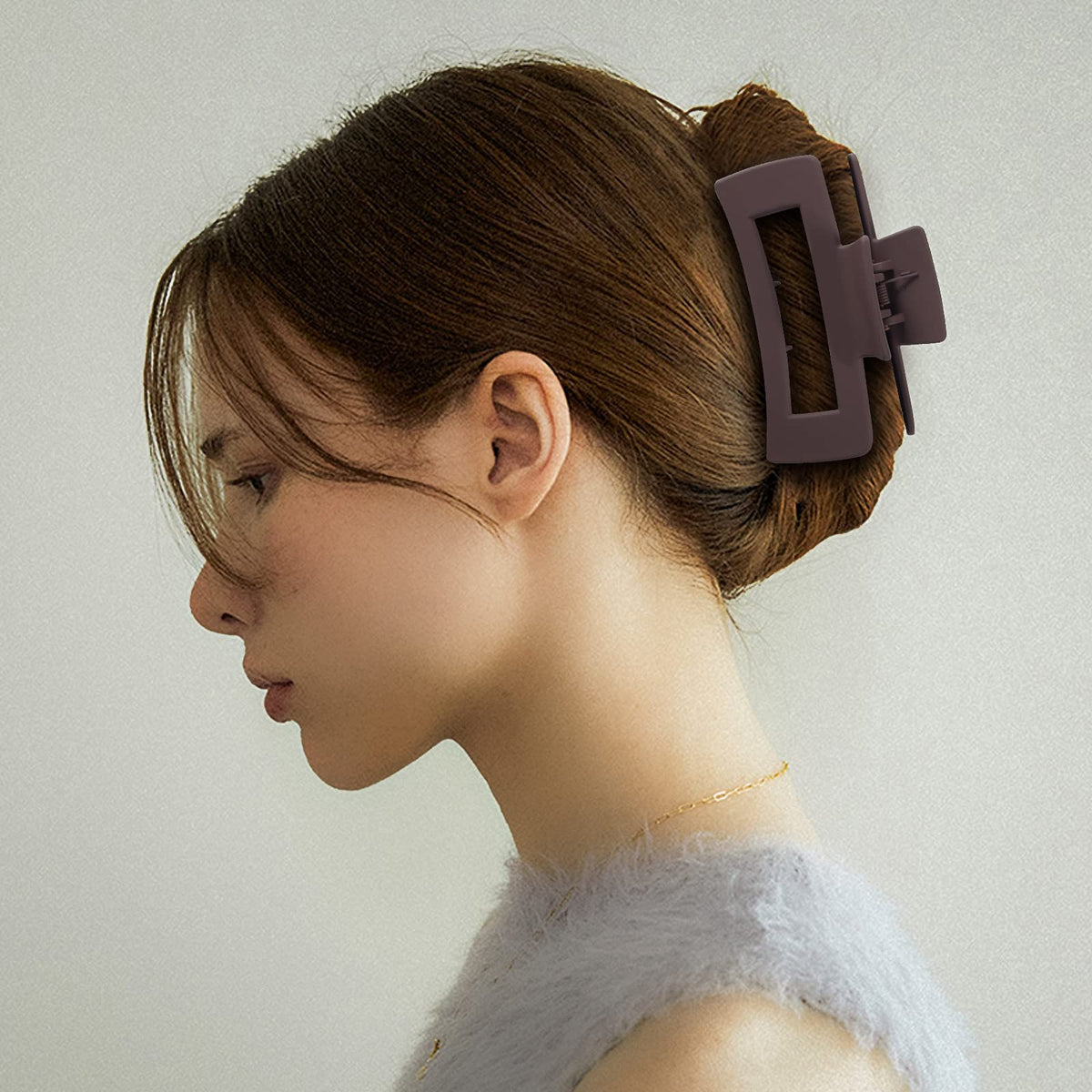 Clips à cheveux Mandydov, vue en gros plan sur la texture mate