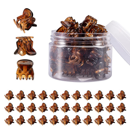 Clips à cheveux marron YOHAMA 36 pcs dans leur boîte d'emballage