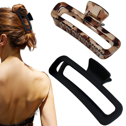 Clips à cheveux Nalodu XL 5 pouces couleur noire mat