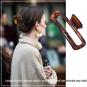 Clips à cheveux Nalodu XL 5 pouces en situation sur des cheveux longs