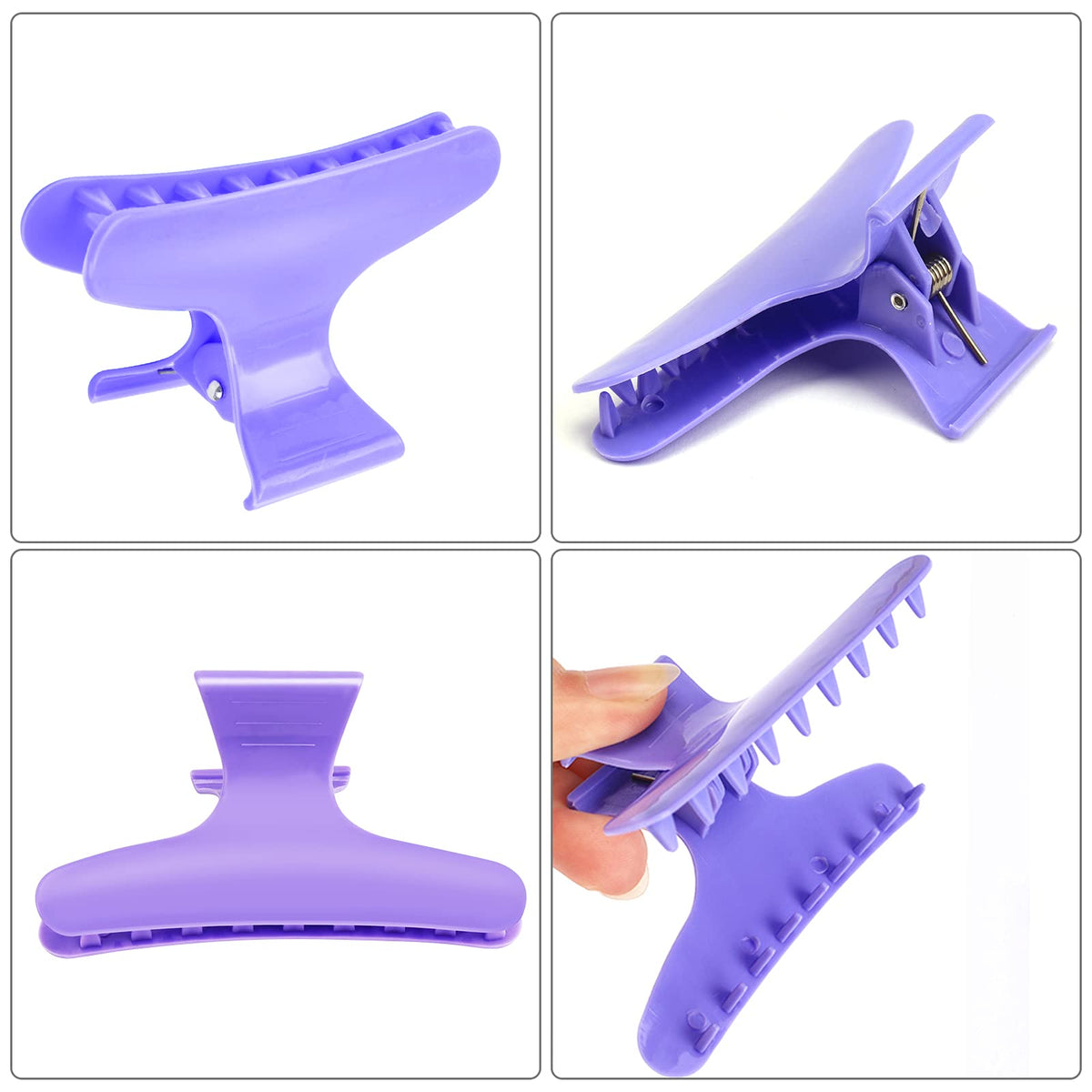 Clips à cheveux Ondder avec ressorts de maintien, vue de près