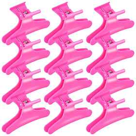 Clips à cheveux Ondder roses, pack de 12 pièces, vue de face