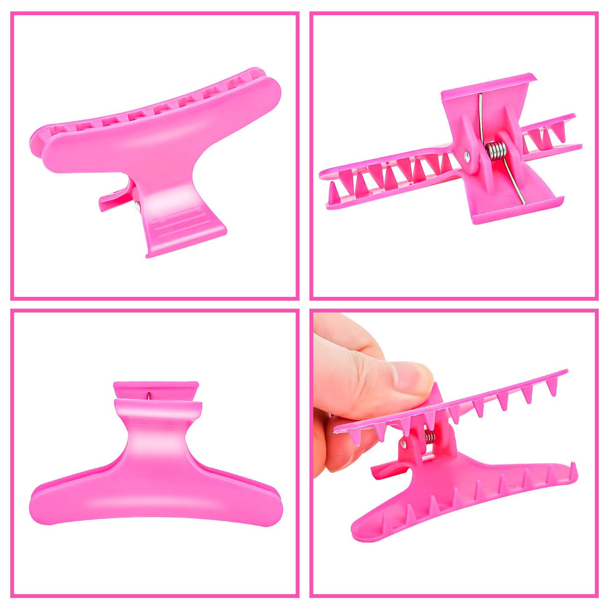 Clips à cheveux Ondder sur des cheveux mouillés
