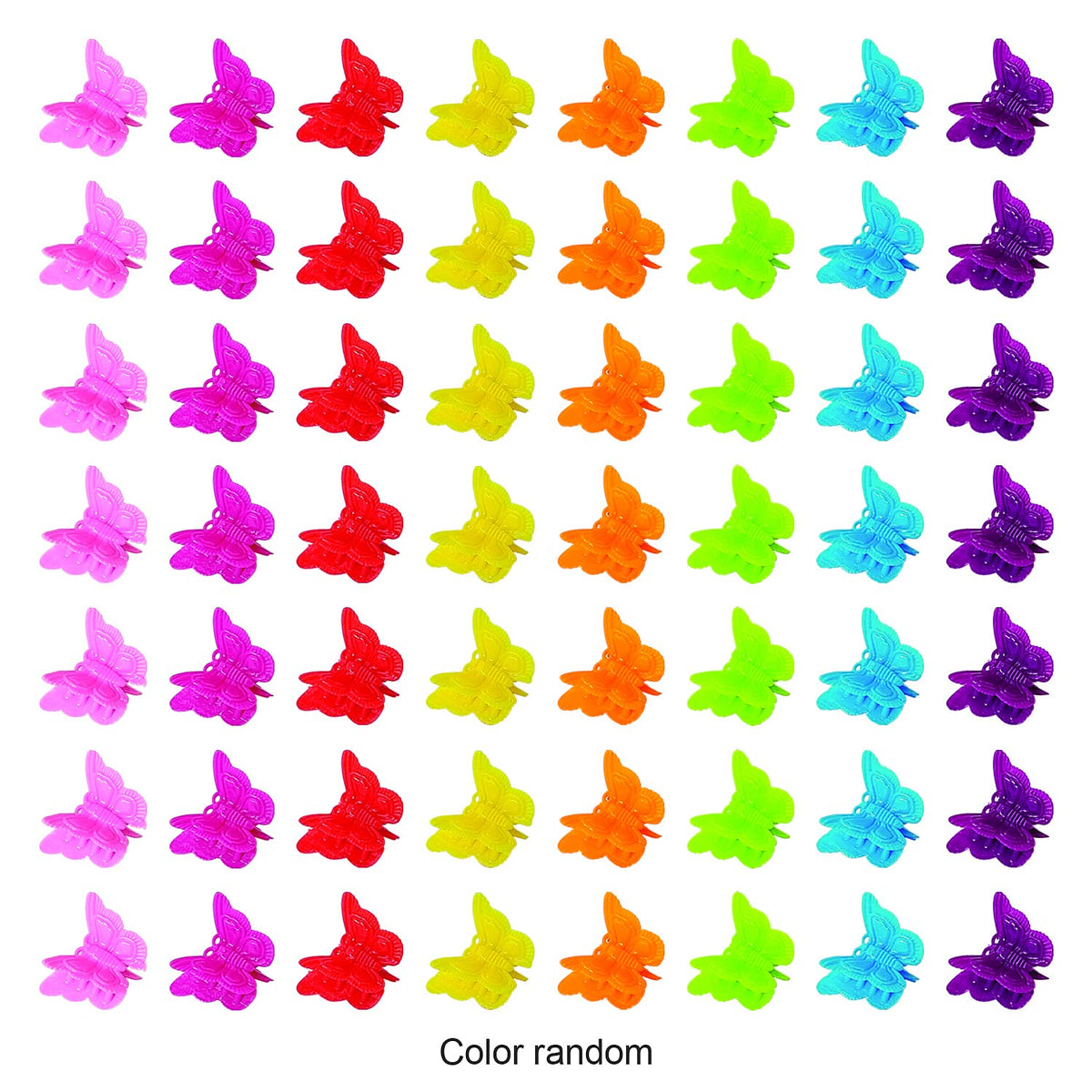 Clips à cheveux papillon dans un conteneur rond