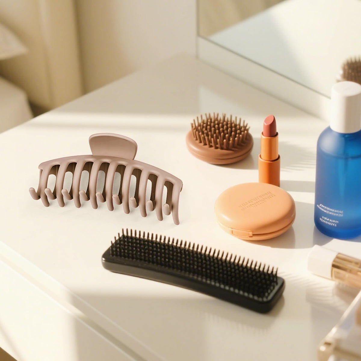 Clips à cheveux TOCESS dans un environnement de salle de bain